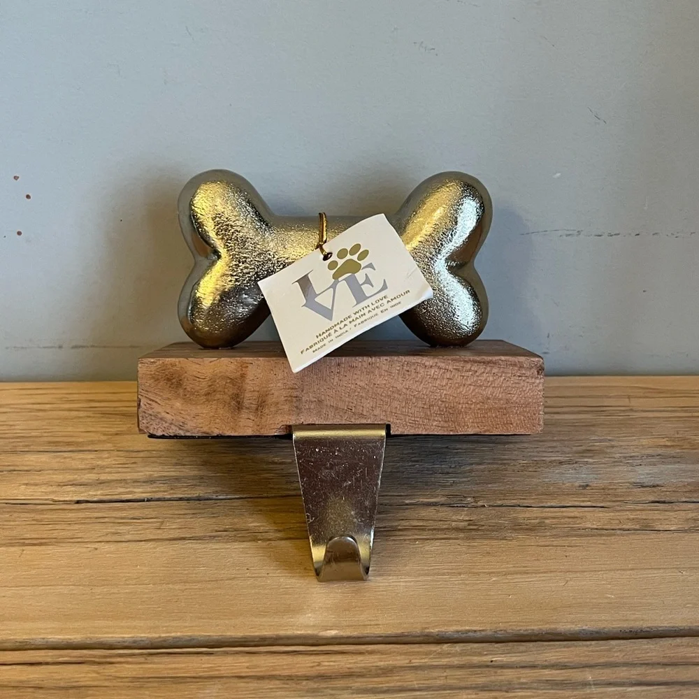 Dog Bone Christmas or Easter Stocking Holder